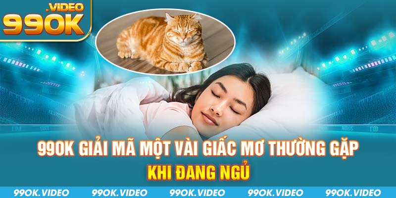 99OK giải mã một số giấc mơ thường gặp khi đang ngủ